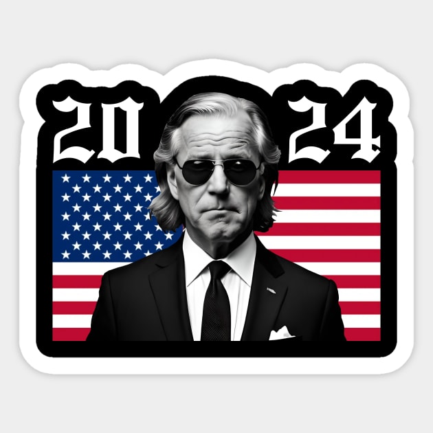 BIDEN 2024 Mullet USA Sticker by MAR-A-LAGO RAIDERS